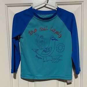 Patagonia Kids UPF shirt - Blue and Teal